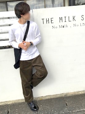 「Clone（クローン）のアイテム」を使った、じいさん（メンズ・172cm）の秋コーディネート