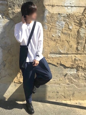 「Sign（サイン）のアイテム」を使った、じいさん（メンズ・172cm）の冬コーディネート