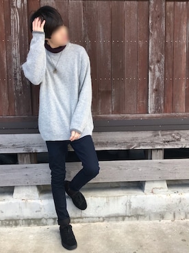 「TROVE（トローヴ）のアイテム（アクセサリー）」を使った、じいさん（メンズ・172cm）の冬コーディネート