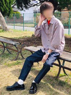 じいさん（メンズ・172cm）の春コーディネート