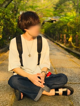 「Clone（クローン）のアイテム」を使った、じいさん（メンズ・172cm）の春コーディネート