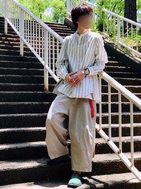 「HARUSAKU CC」｜じいさん（メンズ・173cm）の夏コーディネート