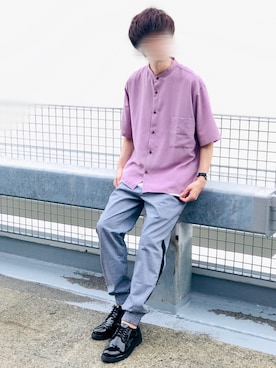 「HARUSAKU CC（ハルサクシーシー）のHARUSAKU CC　Men's loafer & Sneaker socks 6P set：ハルサク メンズローファー＆スニーカーソックス　6Pセット（ソックス/靴下）」を使った、じいさん（メンズ・173cm）の夏コーディネート