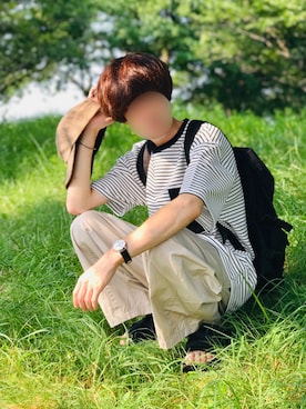 じいさん（メンズ・172cm）の夏コーディネート