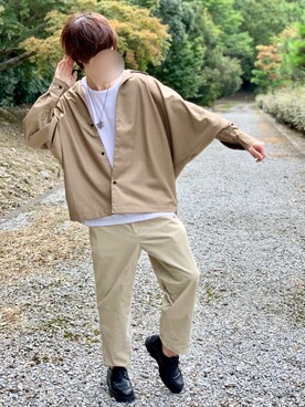 「TROVE（トローヴ）のアイテム（アクセサリー）」を使った、じいさん（メンズ・172cm）の秋コーディネート