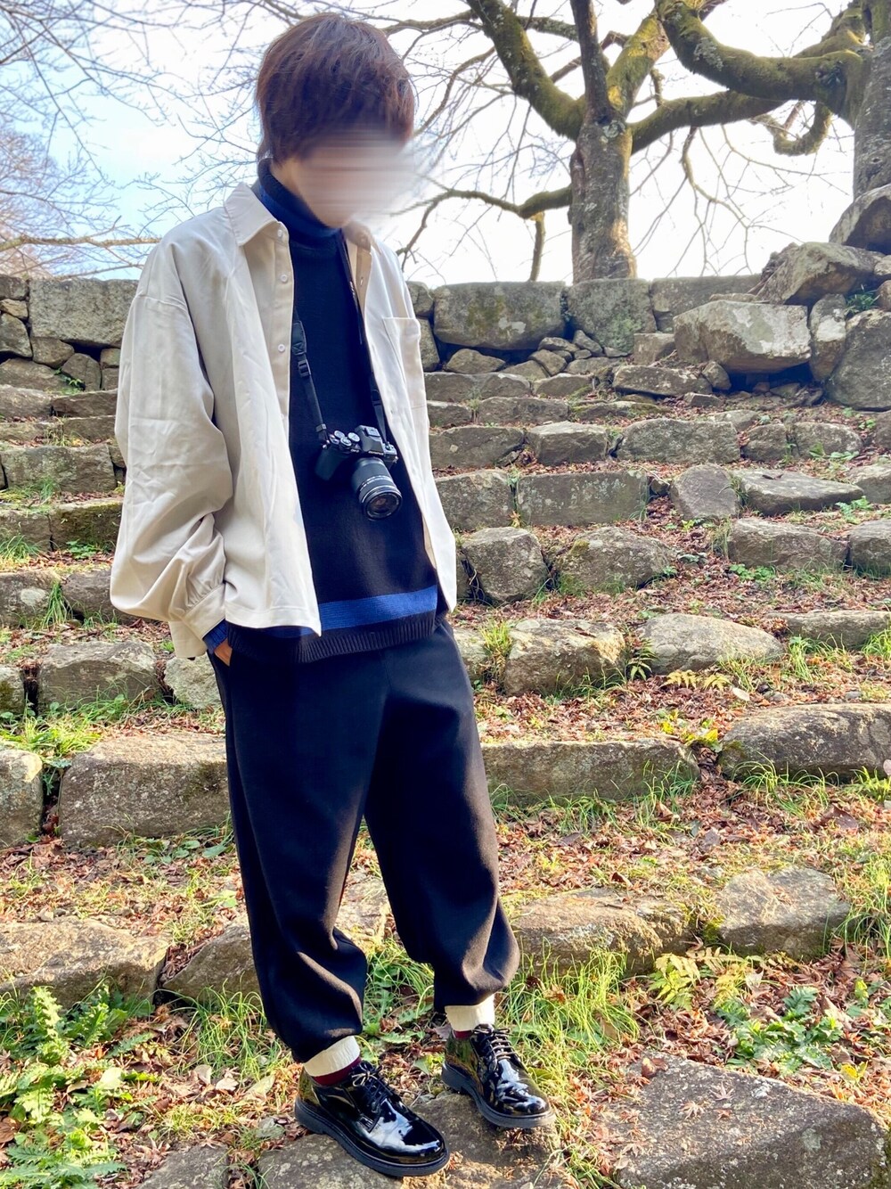 WEARISTA にっしー × INTER FACTORY ダブルリブタートルネックニットを