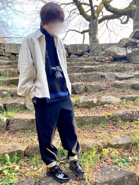 「Guranisuta（グラニスタ）のアイテム」を使った、じいさん（メンズ・172cm）の冬コーディネート