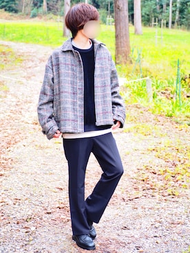 じいさん（メンズ・172cm）の冬コーディネート