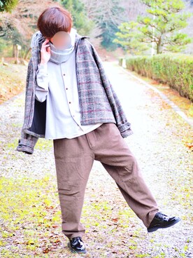 「Guranisuta（グラニスタ）のアイテム」を使った、じいさん（メンズ・172cm）の冬コーディネート