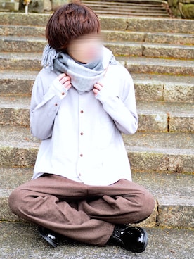 「Guranisuta（グラニスタ）のアイテム」を使った、じいさん（メンズ・172cm）の冬コーディネート