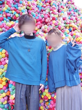 「お揃いコーデ」｜「アイテム（その他）」を使った、じいさん（メンズ・172cm）の冬コーディネート