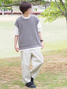 じいさん（メンズ・172cm）の春コーディネート