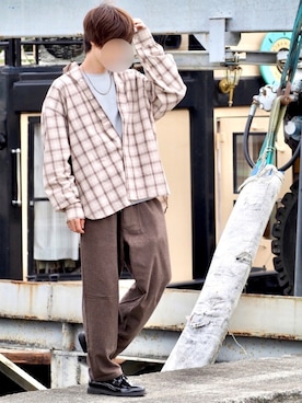 じいさん（メンズ・172cm）の秋コーディネート