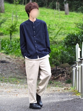 じいさん（メンズ・172cm）の秋コーディネート