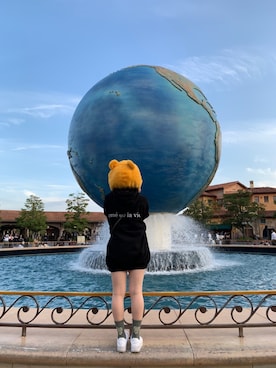 「アイテム（ソックス/靴下、グリーン系）」を使った、🧃さん（レディース・156cm）の冬コーディネート