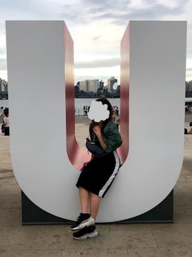 「OPENING CEREMONY（オープニングセレモニー）のアイテム（ボディバッグ/ウエストポーチ）」を使った、🧃さん（レディース・156cm）の冬コーディネート