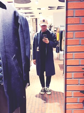 「STYLE」｜「アイテム（トレンチコート）」を使った、박성우さん（メンズ・174cm）の冬コーディネート