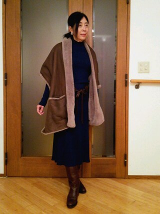 Yuriko使用「HERMES（ムートンストール）」的時尚穿搭