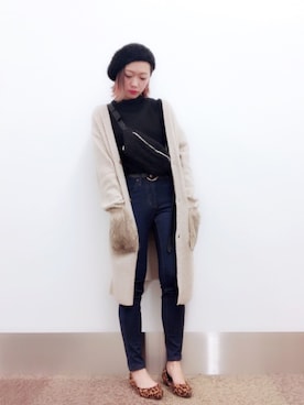 「ポケットファー」｜isonさん（レディース・156cm）の秋コーディネート