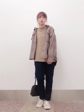 「オールドスクール」｜「アイテム（ミリタリージャケット）」を使った、isonさん（レディース・156cm）の秋コーディネート