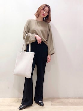 「ドルマン」｜「アイテム（その他）」を使った、isonさん（レディース・156cm）の春コーディネート