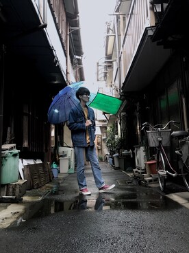 「寒い」｜「アイテム（デニムジャケット）」を使った、MaKiさん（メンズ・173cm）の秋コーディネート