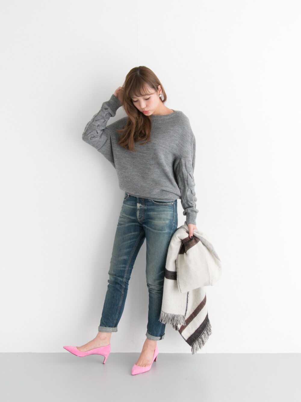 ￥14300 URBAN RESEARCH ROSSO 片畦ニットプルオーバー URBAN RESEARCH ROSSO WOMEN（アーバンリサーチ ロッソ）の