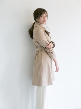 「URBAN RESEARCH ROSSO WOMEN（アーバンリサーチ　ロッソ）のアイテム（トレンチコート）」を使った、kawanoさん（レディース・164cm）の冬コーディネート