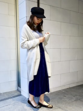 「URBAN RESEARCH ROSSO WOMEN（アーバンリサーチ　ロッソ）のアイテム（帽子）」を使った、kawanoさん（レディース・164cm）の秋コーディネート