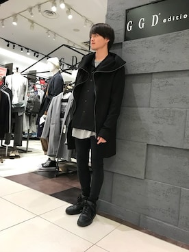 「GGD（ジージーディー）のアイテム」を使った、GGD edition あべの店さん（メンズ・172cm）の秋コーディネート