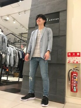 「HVC」｜「アイテム（ジャケット/アウター）」を使った、GGD edition あべの店さん（メンズ・175cm）の春コーディネート