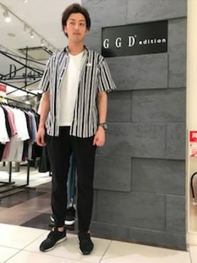 「HVC」｜「アイテム（トップス）」を使った、GGD edition あべの店さん（メンズ・180cm）の春コーディネート