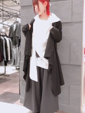 「厚底ブーツ」｜「アイテム（パーカー）」を使った、GGD edition あべの店さん（レディース・154cm）の秋コーディネート