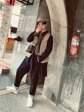 「khaki」｜Brooklyn365さん（メンズ・180cm）の冬コーディネート