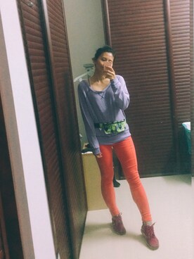 「アイテム（ラッピングキット、グリーン系）」を使った、然，さん（レディース・165cm）の冬コーディネート