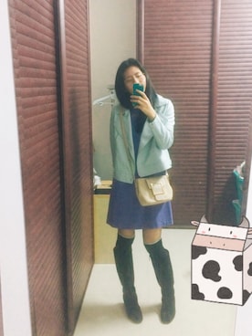 「bread n butter（ブレッドアンドバター）のアイテム」を使った、然，さん（レディース・165cm）の冬コーディネート