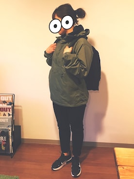「仕事コーデ」｜「アイテム（ブルゾン）」を使った、ぷーさんさん（レディース・155cm）の春コーディネート