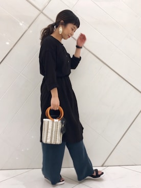 「URBAN RESEARCH（アーバンリサーチ）のアイテム（チュニック）」を使った、SAKI.さん（レディース・161cm）の春コーディネート
