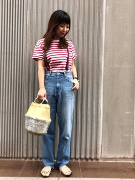 「Scye（サイ）のアイテム」を使った、SAKI.さん（レディース・161cm）の夏コーディネート