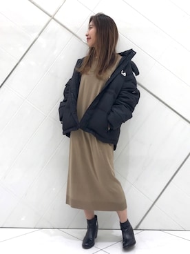 「FILA（フィラ）のアイテム（ジャケット/アウター）」を使った、SAKI.さん（レディース・161cm）の秋コーディネート