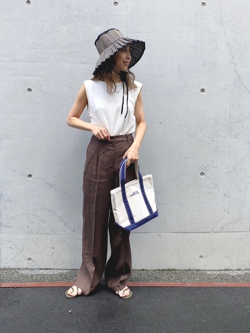 セール】シルクネップノースリーブカットソー（Tシャツ