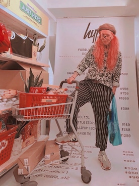 「HYPE（ハイプ）のアイテム（バッグ）」を使った、chuckle掐口さん（メンズ・173cm）の夏コーディネート