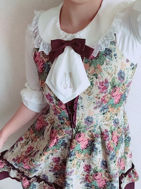 「axes femme（アクシーズファム）のアイテム（ワンピース/ドレス）」を使った、さきめろさん（レディース・161cm）の秋コーディネート