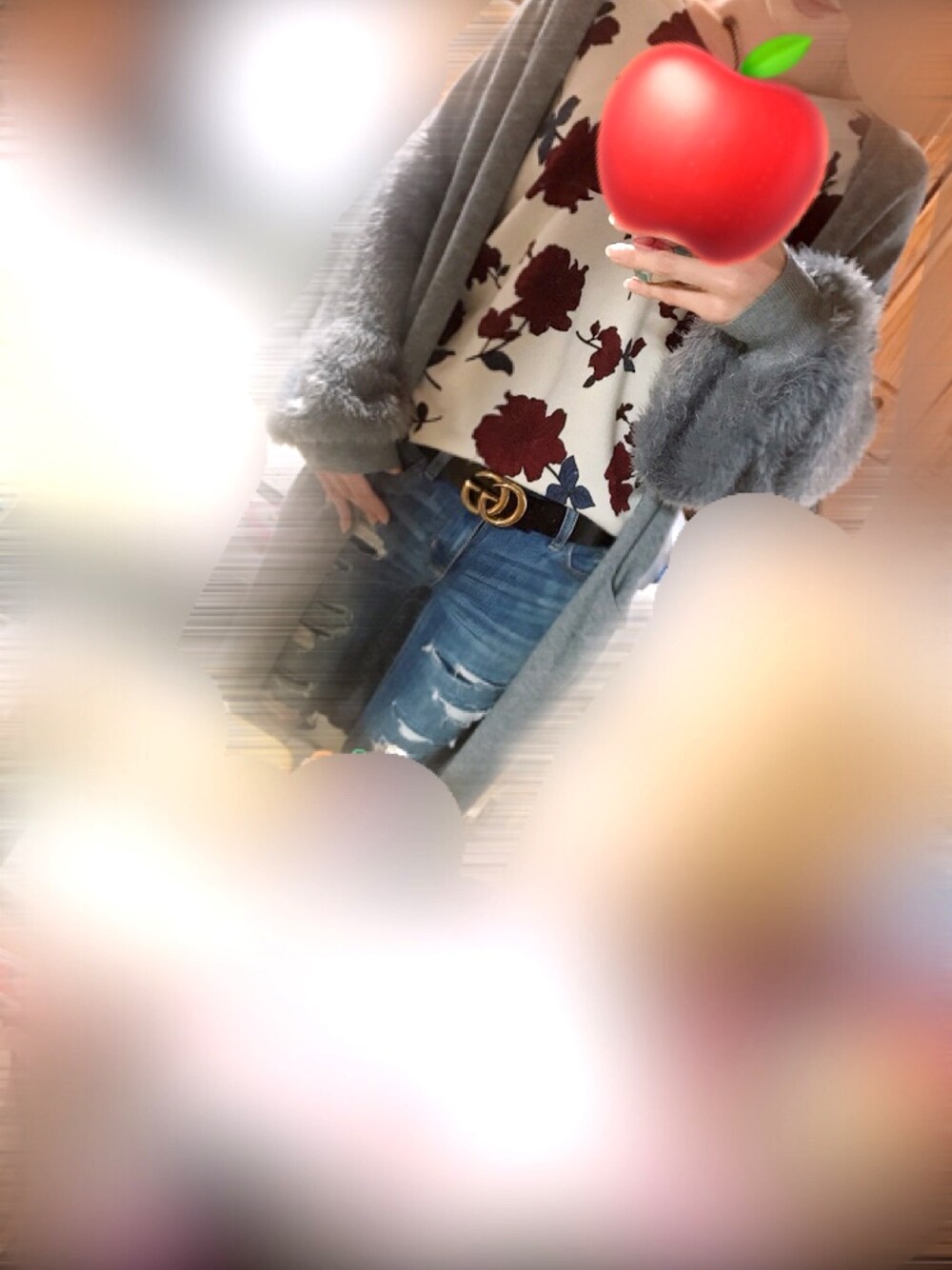 「大人カジュアル」｜「American Eagleのアイテム（デニムパンツ、ブルー系）」を使った、as2k328さん（レディース・173cm）の冬コーディネートの1枚目の写真