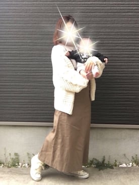 「SENSE OF PLACE by URBAN RESEARCH（センスオブプレイスバイアーバンリサーチ）のアイテム（サロペット/オーバーオール）」を使った、ココさん（レディース・144cm）の春コーディネート