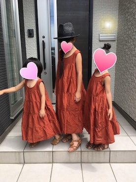 「devirock（デビロック）のアイテム（ワンピース/ドレス）」を使った、ココさん（レディース・145cm）の夏コーディネート
