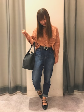 rionaさん（レディース・156cm）の秋コーディネート