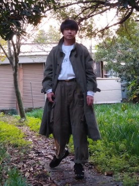 「m47」｜「アイテム（ミリタリージャケット）」を使った、こんがり棒さん（メンズ・167cm）の秋コーディネート