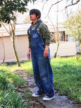 「70'sコーデ」｜「アイテム（その他アウター）」を使った、こんがり棒さん（メンズ・167cm）の春コーディネート