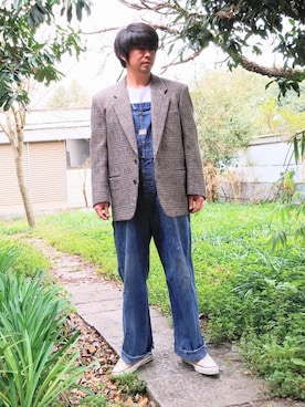 「HERCULES（ヘラクレス）のアイテム」を使った、こんがり棒さん（メンズ・167cm）の春コーディネート